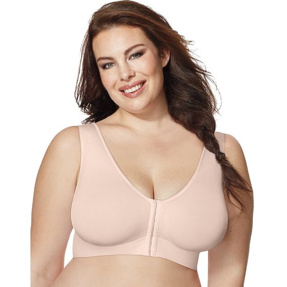 Just My Size Pure Comfort Front-Close Wirefree Bra - Picture 1 of 1